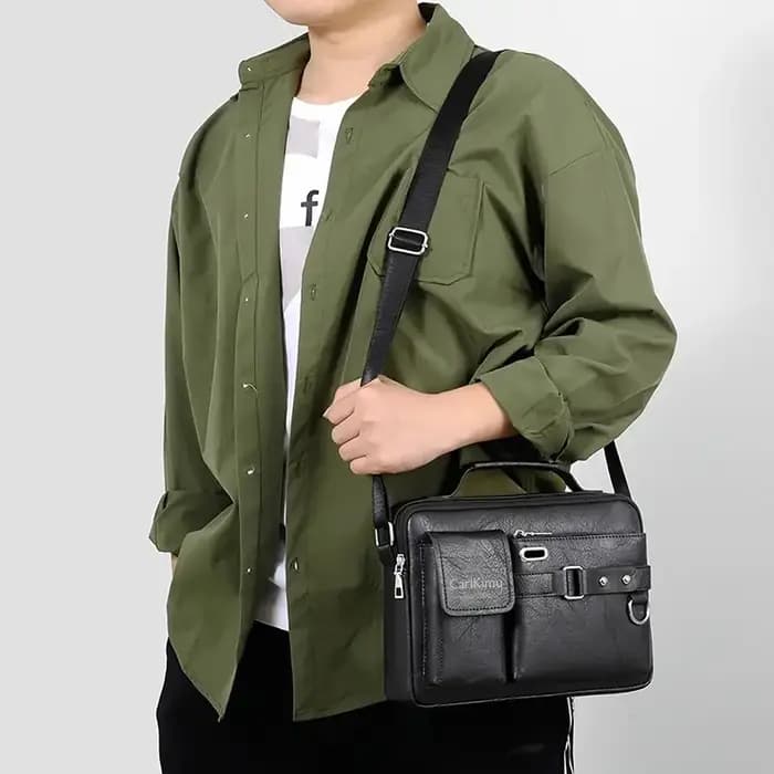 Sac d'affaires à bandoulière unique pour hommes