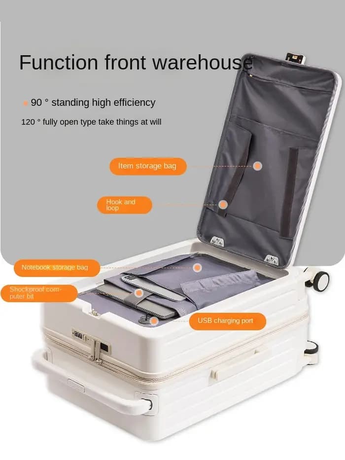 Valise de voyage multifonctionnelle avec porte-gobelet