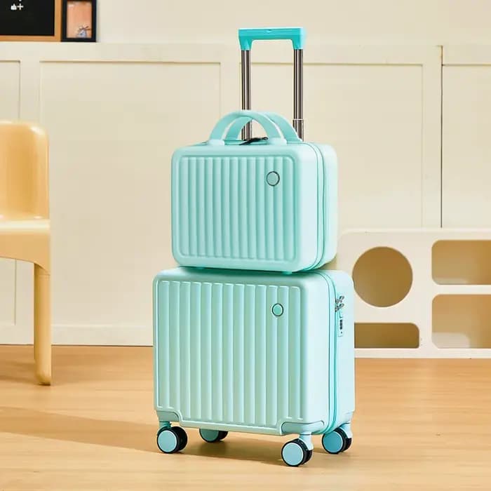 【Acheter 18 pouces prendre 1 14 pouces】COD valise légère bagage à main sac de voyage 360 °