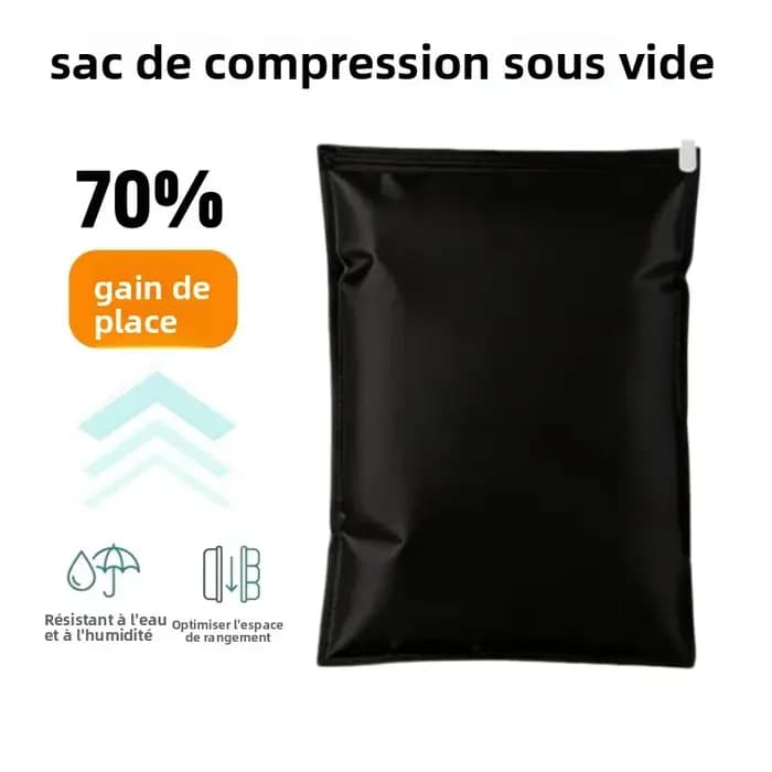 Sac de compression portable enroulable en tissu Oxford