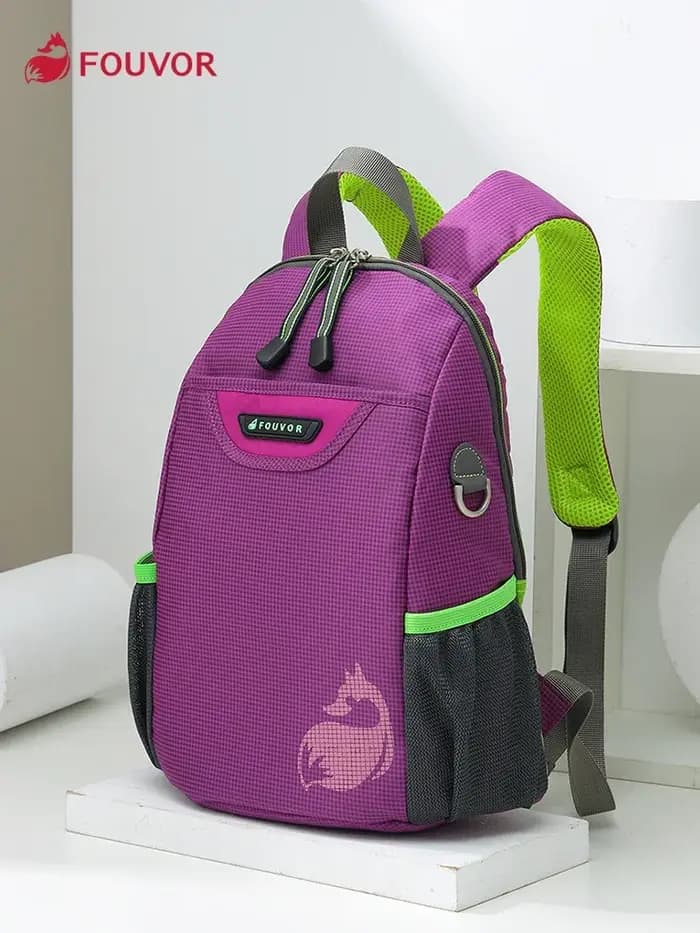 Fouvor femmes sport sac à dos petite toile noir voyage sac à dos tendance 2025 Nylon imperméable décontracté mode femme sacs 2717-15