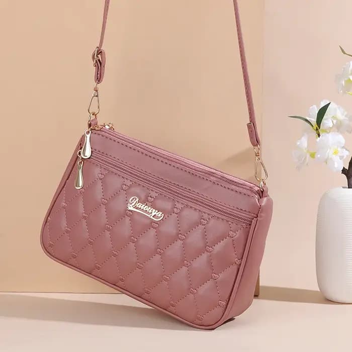 Sacs à bandoulière en cuir PU avec fermeture éclair pour femme