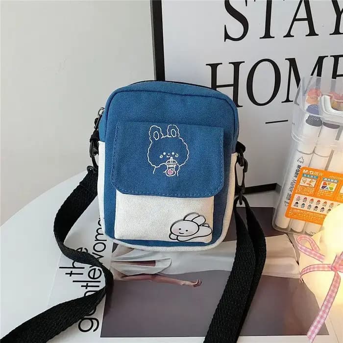 Mode toile messager sacs à main mignon toile sac à bandoulière fourre-tout sacs sac à bandoulière