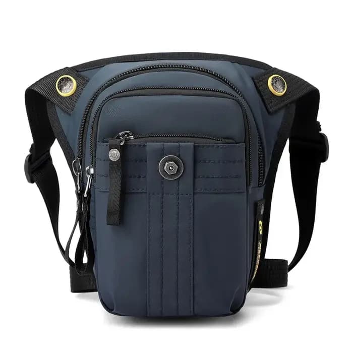 Hommes taille jambe sac Fanny Pack Sports de plein air moto cavalier voyage randonnée multi-poches en Nylon mâle goutte cuisse hanche ceinture sacs nouveau