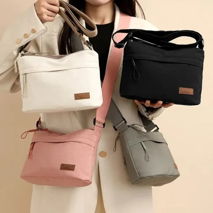 Sac à bandoulière à grande capacité avec 3 poches principales pour femmes