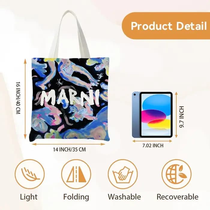 Sacs de rangement de la marque de mode M-Marni