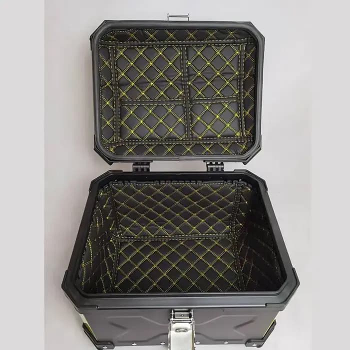 Pour 45L 55L 36L 65L 40L, sac de protection intérieur en cuir PU pour coffre de voiture en alliage d'aluminium, conteneur intérieur de coffre à bagages