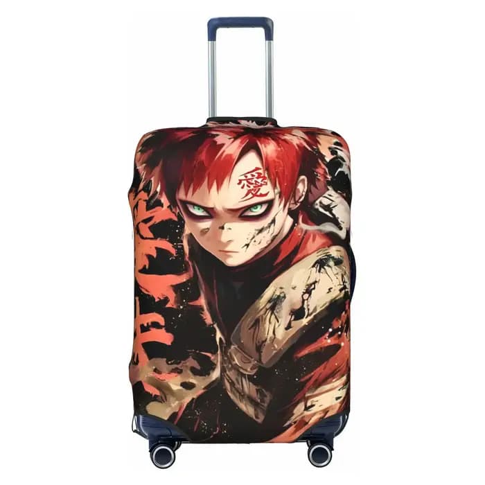Housse de protection pour bagages, motif Gaara, bande dessinée japonaise, drôle, Manga, convient aux