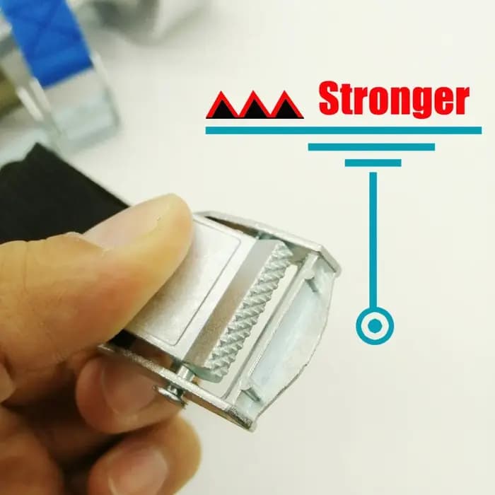 Sangle de fixation robuste de 2 m avec boucle à dégagement rapide pour un transport de marchandises et une sécurité des bagages durables