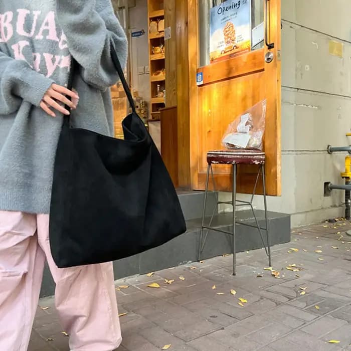 Sac fourre-tout en Faux daim pour femmes
