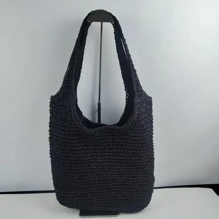 2025 mode rotin femmes sacs à bandoulière tissé femme sacs à main grande capacité été plage sacs de
