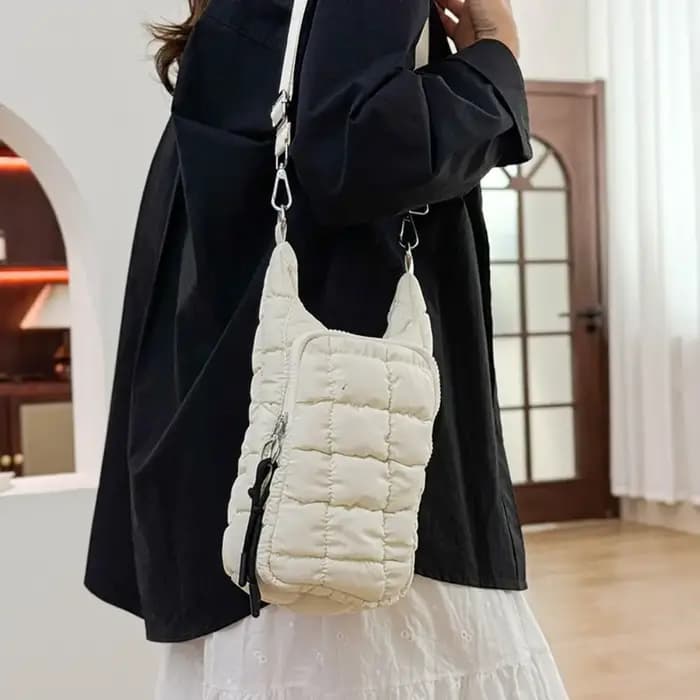 Sac isotherme matelassé élégant pour bouteille d'eau