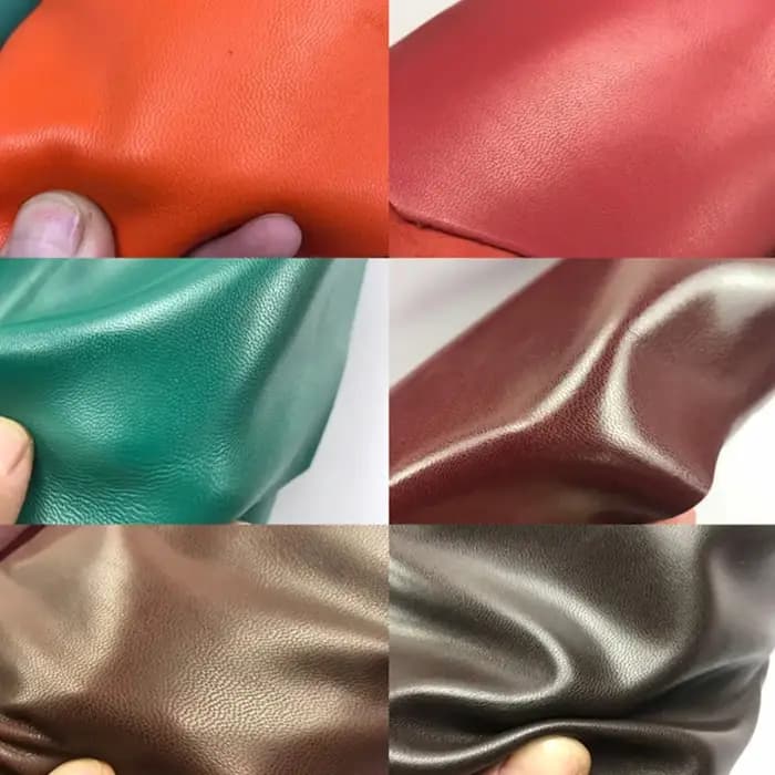 Lig. Cuir véritable de chèvre tanné pour chaussures artisanales, sac à vêtements, épaisseur 0.9-1.1mm