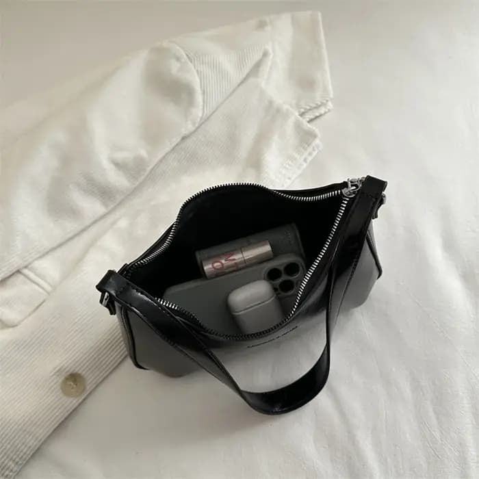 Sac Hobo minimaliste de couleur unie