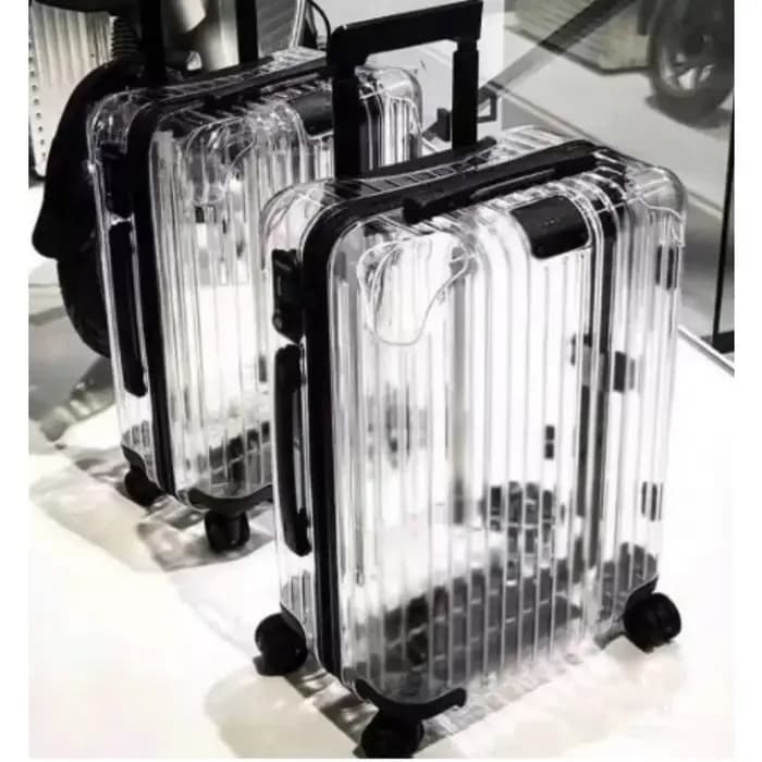 Valise transparente Internet célébrité bagages ultra-léger 20/24 pouces sacs de voyage mâle mode tendance mot de passe chariot femme 캐