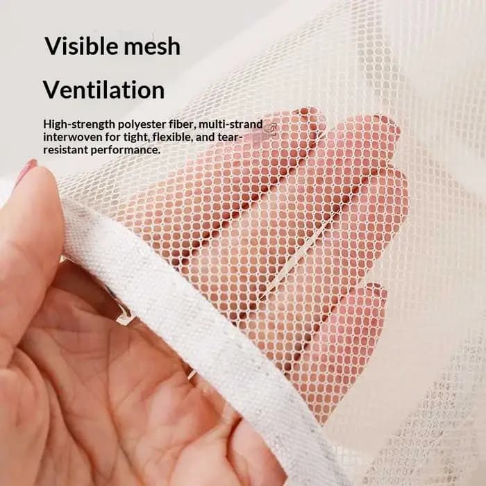 HOMEFISH Sacs de rangement en maille pour maquillage et articles de toilette