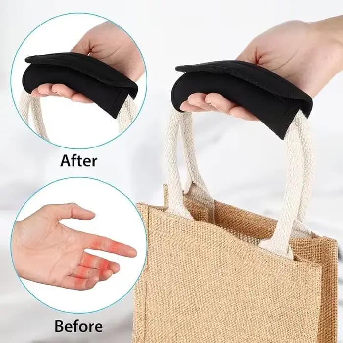 2 housses noires pour poignées de bagages – Protections douces et confortables pour valises