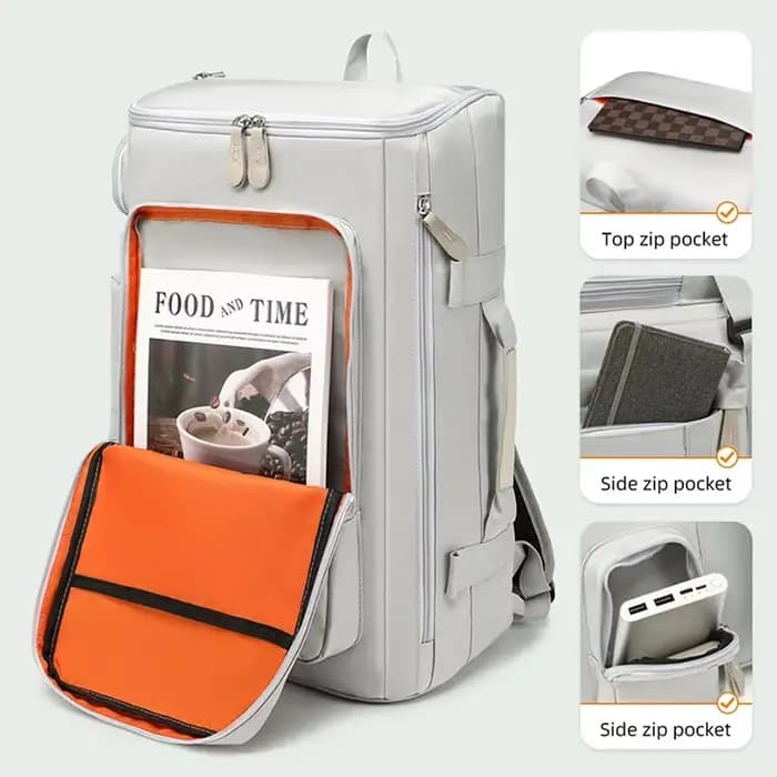 Sac à dos multi-poches pour ordinateur portable pour homme