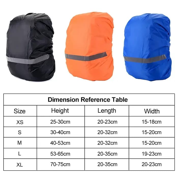 8-70L sac à dos réfléchissant housse de pluie en plein air cyclisme randonnée escalade sac couverture imperméable