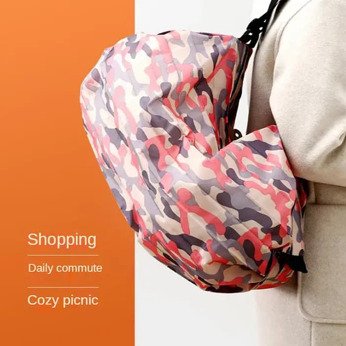 Sac de rangement pliable avec poignée