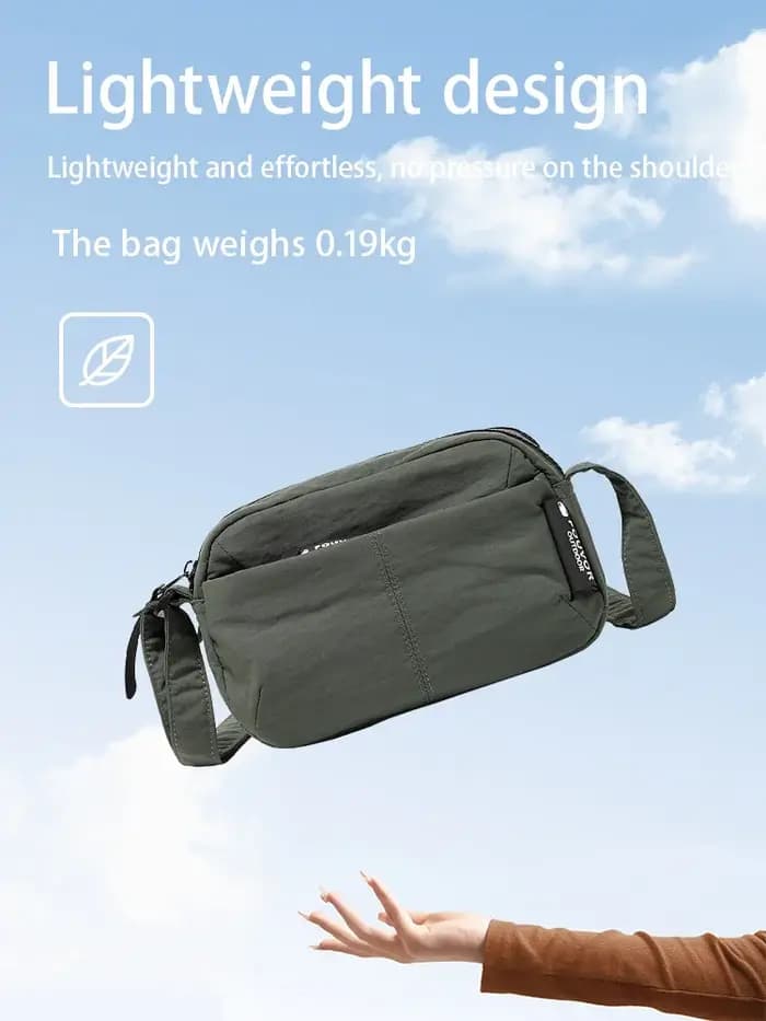 EPOL mode voyage sacs à bandoulière 2025 femme homme unisexe petit sac carré en Nylon imperméable Ou