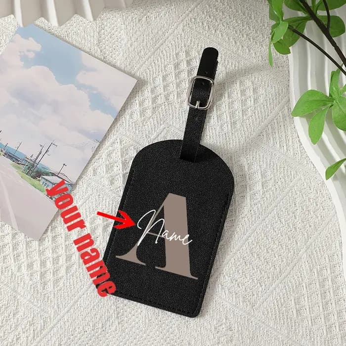 A-Z initiale nom personnalisé étiquette de bagage 26 lettres nom personnalisé étiquettes d'embarquem