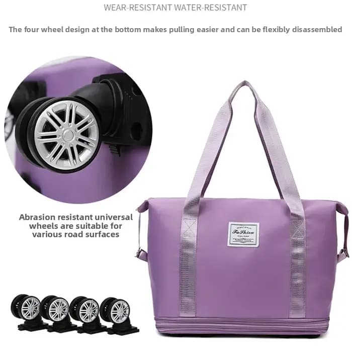 Sac de voyage de grande capacité avec roulettes