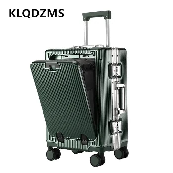 KLQDZMS valise pour ordinateur portable chargement USB valise d'embarquement PC ouverture avant cadr