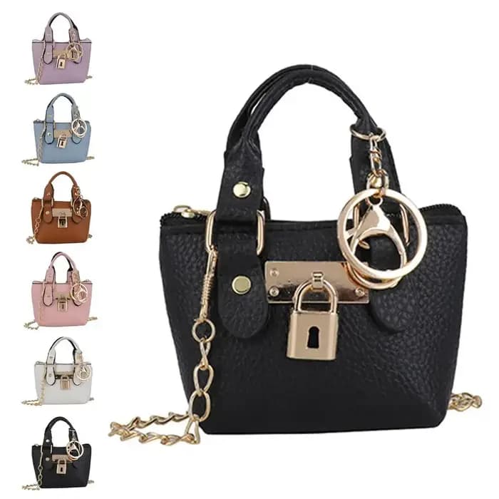 Sac carré tendance pour femme avec fermoir