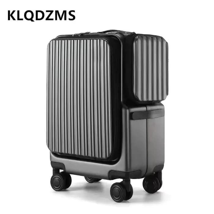 Valise cabine KLQDZMS à ouverture frontale pour ordinateur portable