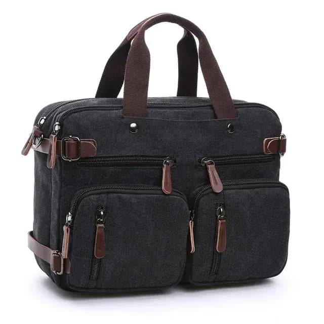 Sac de voyage classique pour hommes, valise à bandoulière, fourre-tout, grande poche, porte-document