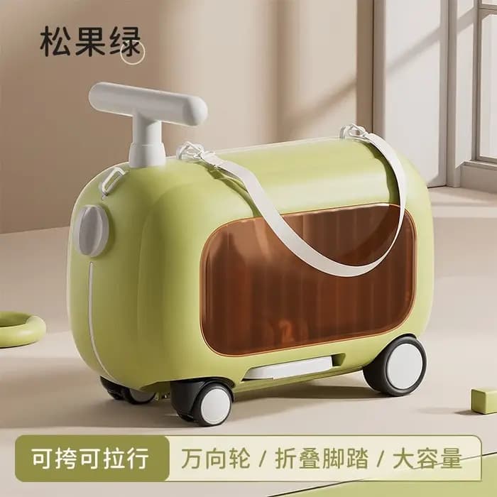 Valise à roulettes portable 2-en-1 pour enfants