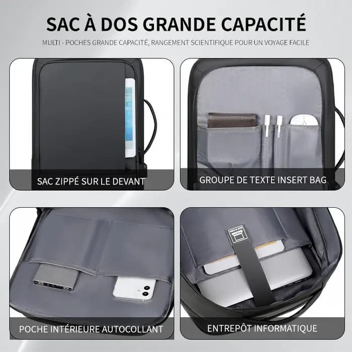 Sac à dos pour homme pour les déplacements professionnels