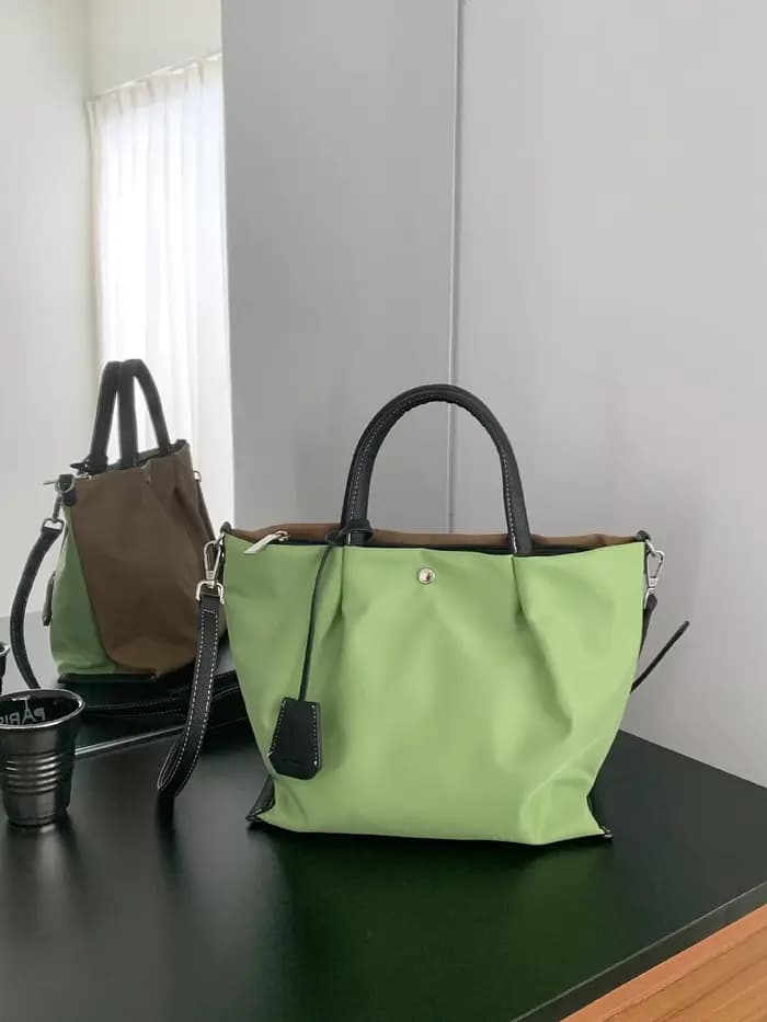 Sac fourre-tout en nylon style coréen avec patchwork