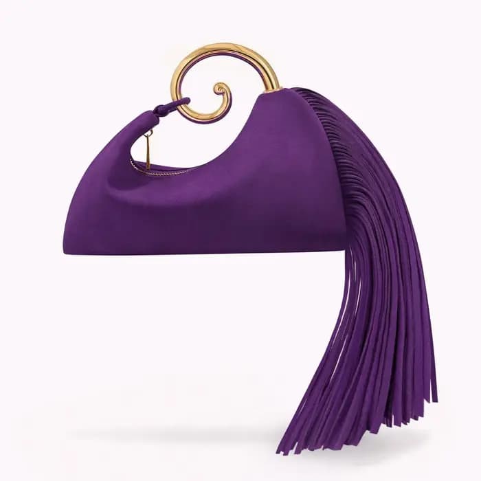 Mini sac à franges en Faux daim pour femmes