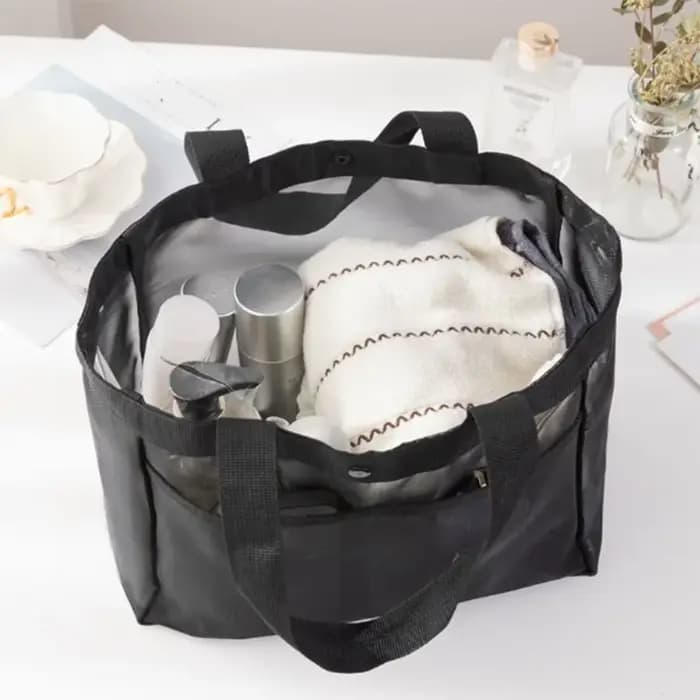 Sac à main en gaze de couleur unie