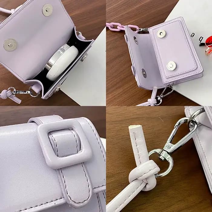 Mini petits sacs messager pour femmes fille chaîne sac à main en cuir PU sac