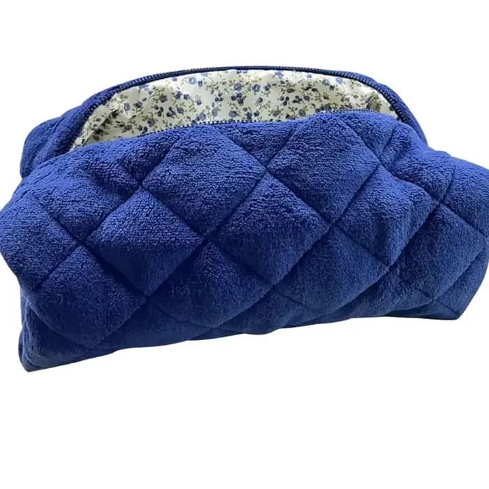 Trousse de Toilette de Voyage en Peluche à Motifs