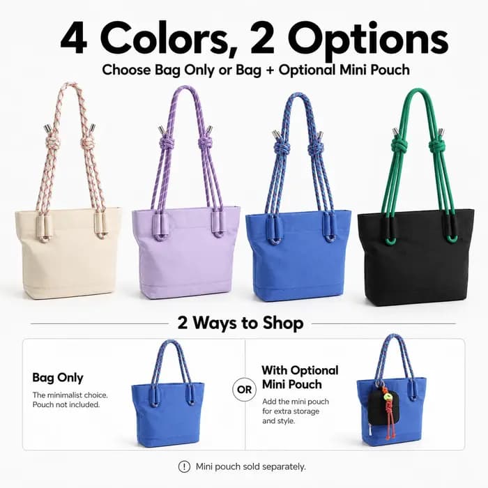 Mini sac fourre-tout pour femme 3L