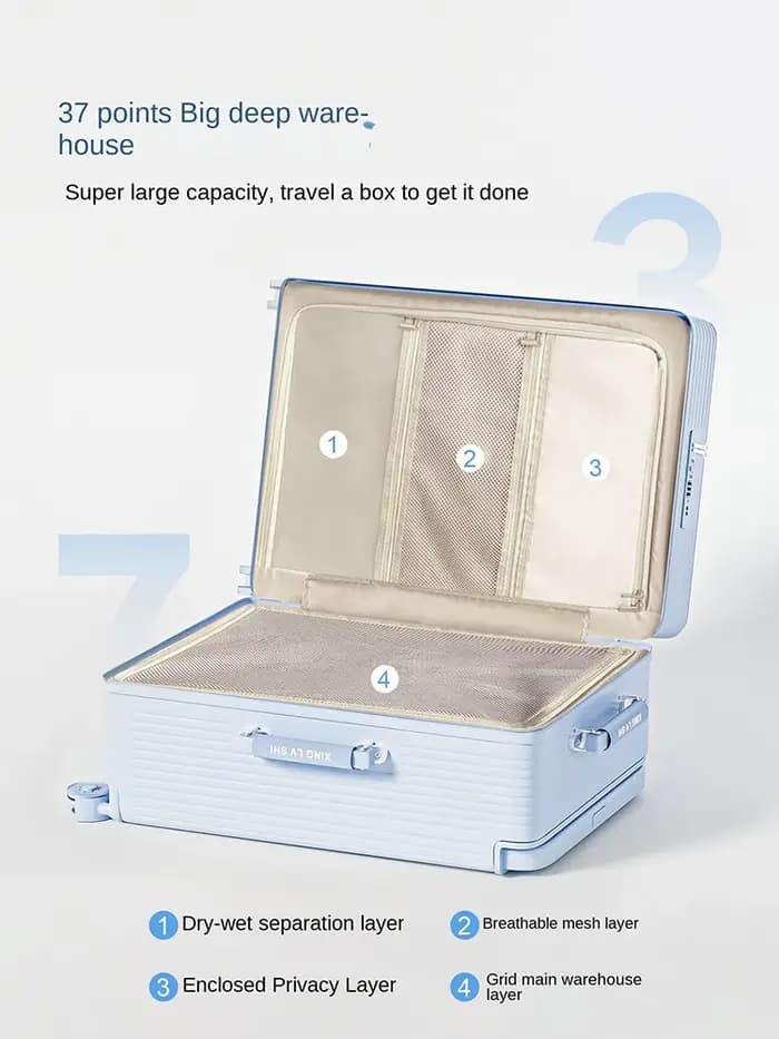 Nouvelle valise à ouverture frontale 20 pouces