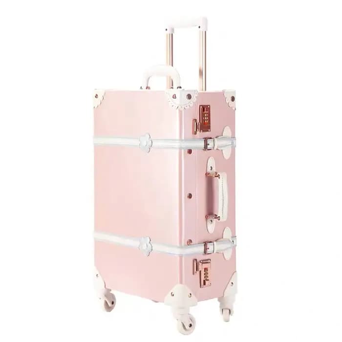 Valise de voyage de luxe vintage avec sac à main pour femme