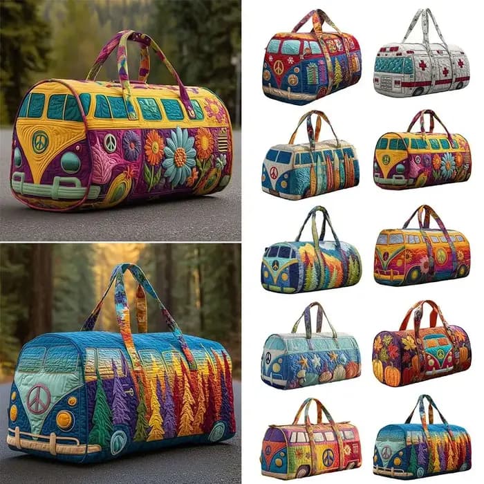Sac de voyage matelassé en coton