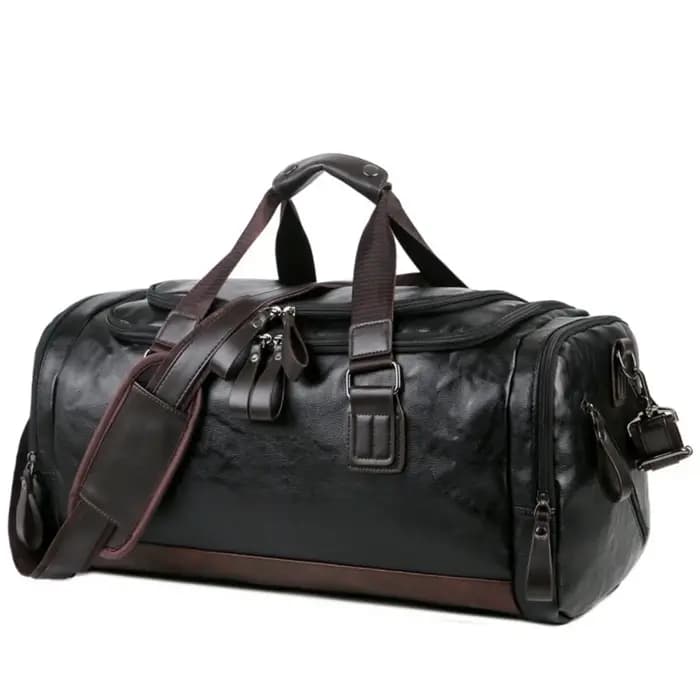 Hommes de haute qualité voyage week-end sacs sac de sport en cuir sac polochon de nuit sport bagages fourre-tout Duffle pour hommes