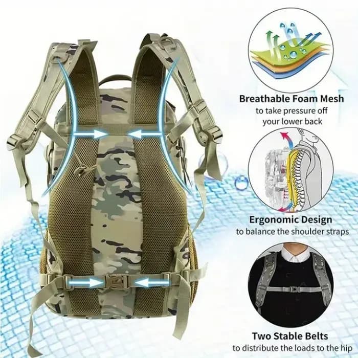 35L grand sac à dos de voyage sac à dos étanche