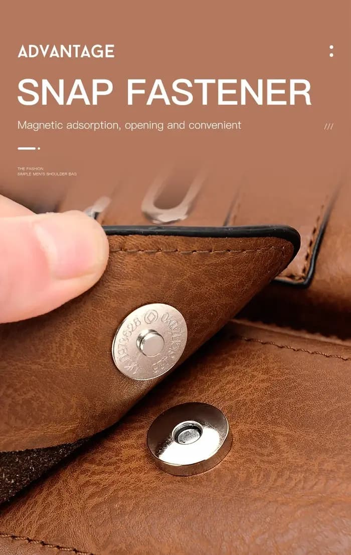 Sac à bandoulière de marque en cuir Pu pour hommes