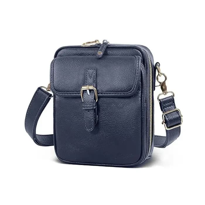 Sac messager en cuir pour femme avec bandoulière réglable et amovible