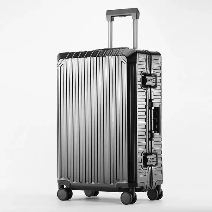 Nouvelle valise à roulettes haut de gamme en aluminium-magnésium 100 %