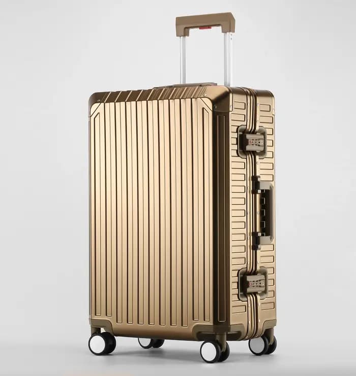 Ensembles de bagages durables grande capacité 2026 – Valises 100 % aluminium avec roues pour femmes,