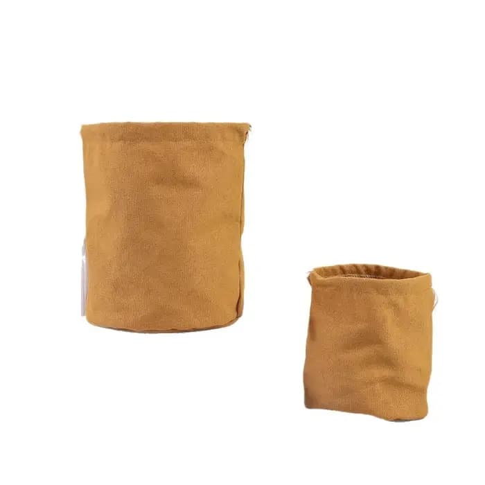 Sac en toile à fond rond avec cordon de serrage