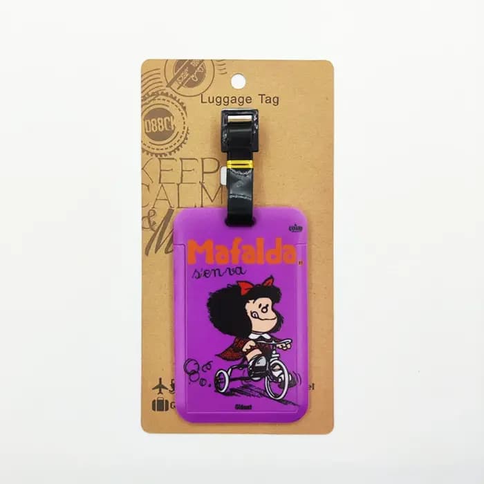 Étiquette de bagage Mafalda pour filles mignonnes